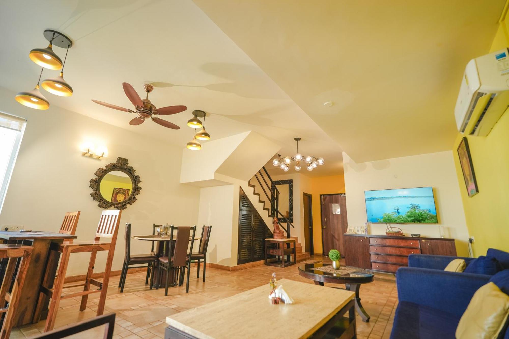 Villa M - Jia 3- 3Bhk In Candolim, Pool Facing, Near Beach, Breakfast Included Bagian luar foto